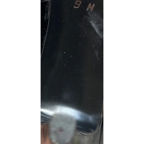 9 West Bliss black patent leather heels size 9 Vintage 80s And 90s Vibe C Pics - Picture 7 of 8